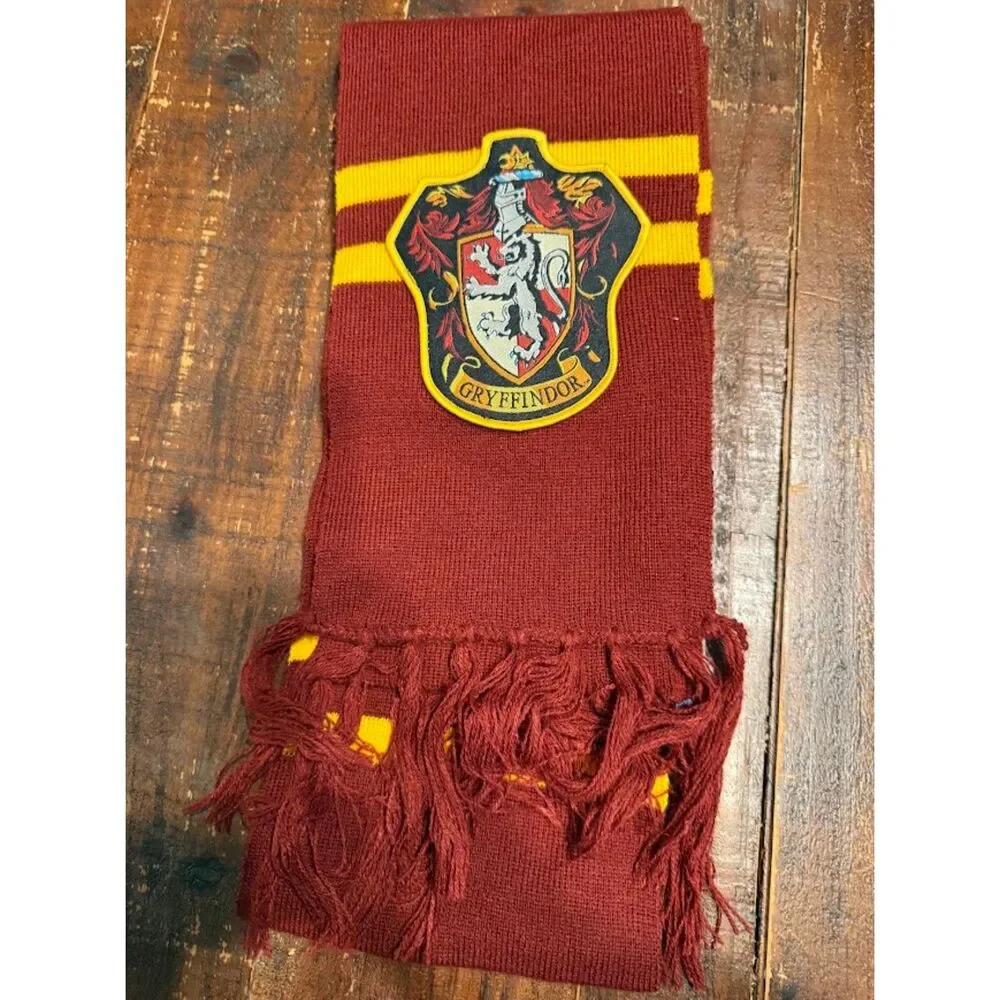Harry Potter Gryffindor Patch Knit Scarf, Multi, One Size